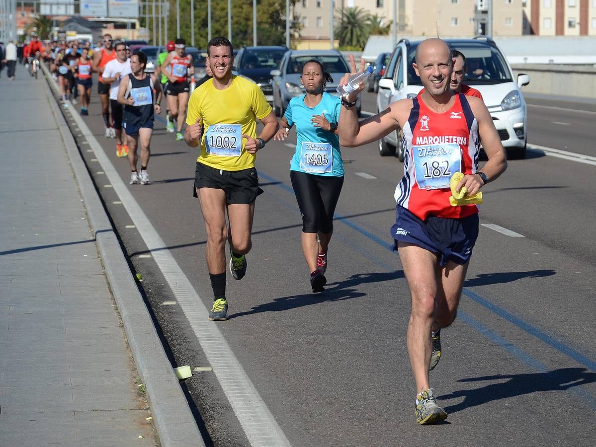 (II) Durante el recorrido de la Media Maratón Elvas-Badajoz