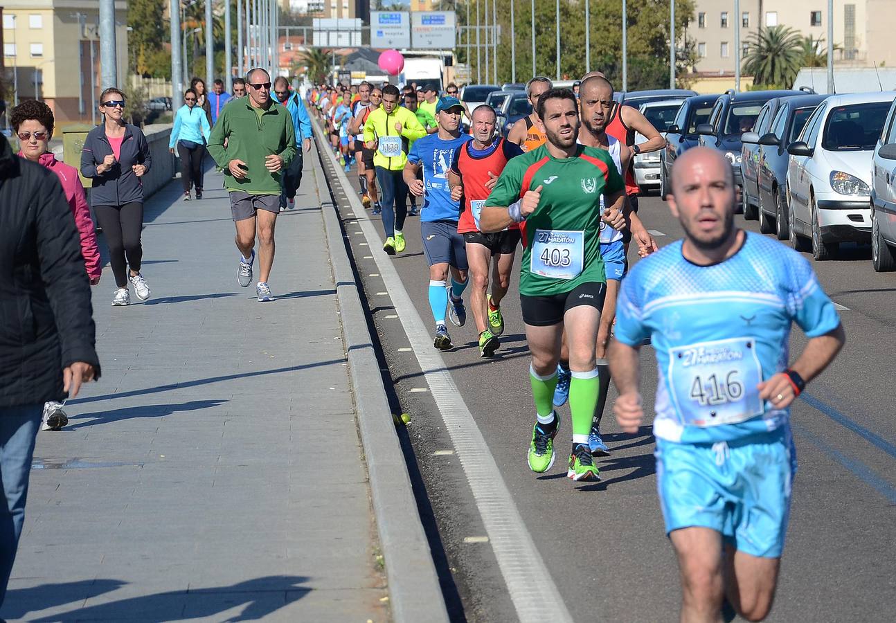 (II) Durante el recorrido de la Media Maratón Elvas-Badajoz