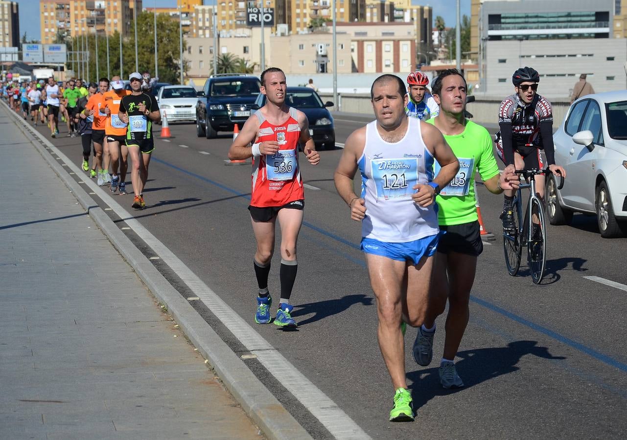(II) Durante el recorrido de la Media Maratón Elvas-Badajoz