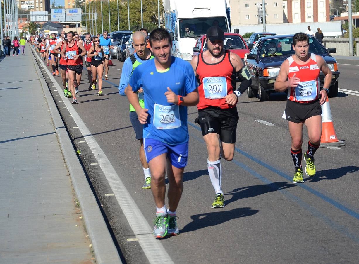 (II) Durante el recorrido de la Media Maratón Elvas-Badajoz