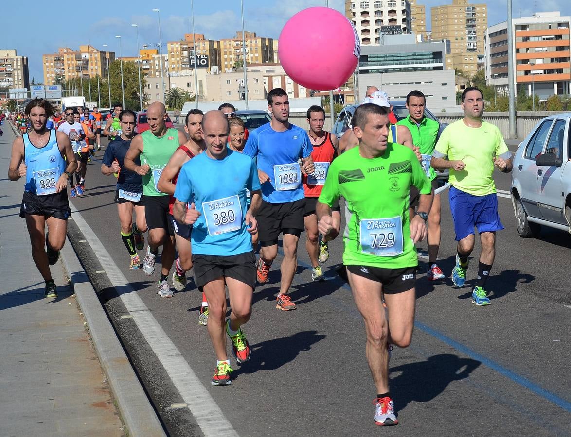 (II) Durante el recorrido de la Media Maratón Elvas-Badajoz