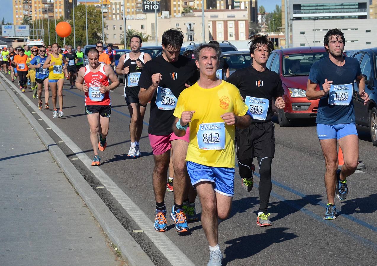 (II) Durante el recorrido de la Media Maratón Elvas-Badajoz