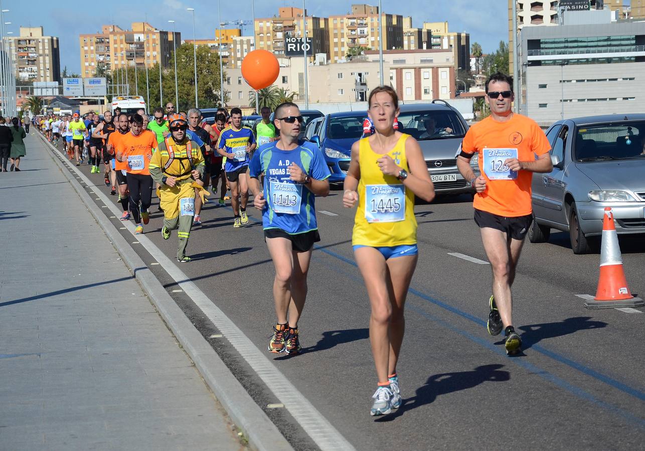 (II) Durante el recorrido de la Media Maratón Elvas-Badajoz