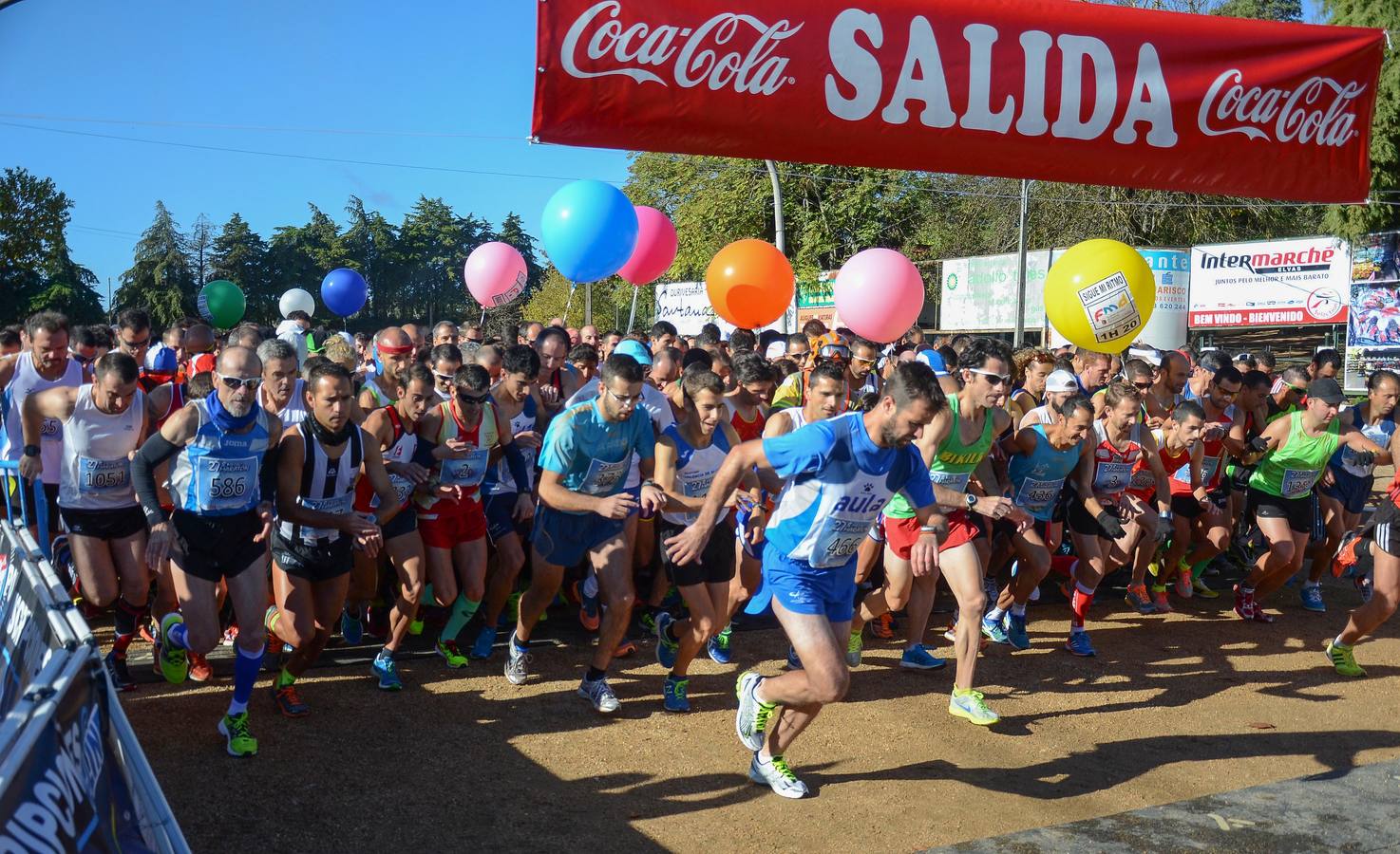 Salida de la Media Maratón Elvas-Badajoz