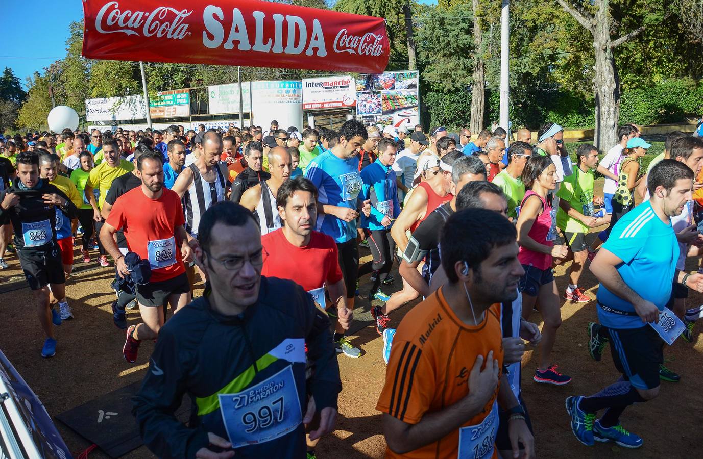 Salida de la Media Maratón Elvas-Badajoz