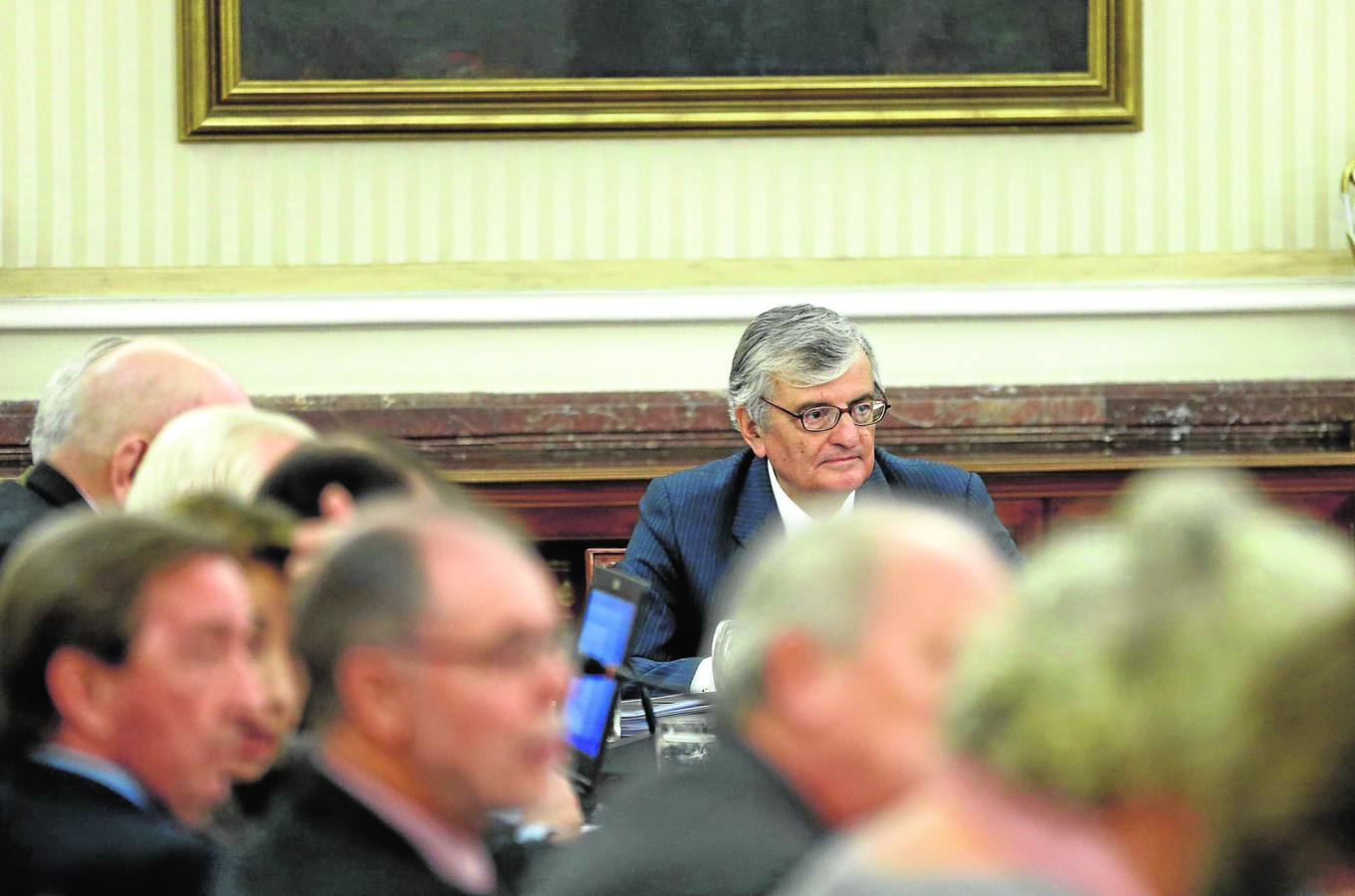 Miércoles, 19 de noviembre: Reunión de la Junta de Fiscales de Sala, que se celebró en la sede de la Fiscalía General del Estado, en la que el fiscal general del Estado, Eduardo Torres-Dulce, explicó su intención de presentar querella por el proceso soberanista alternativo catalán del 9N, después de que la Fiscalía de Cataluña se hubiera opuesto a hacerlo. Fotografía: EFE/Chema Moya