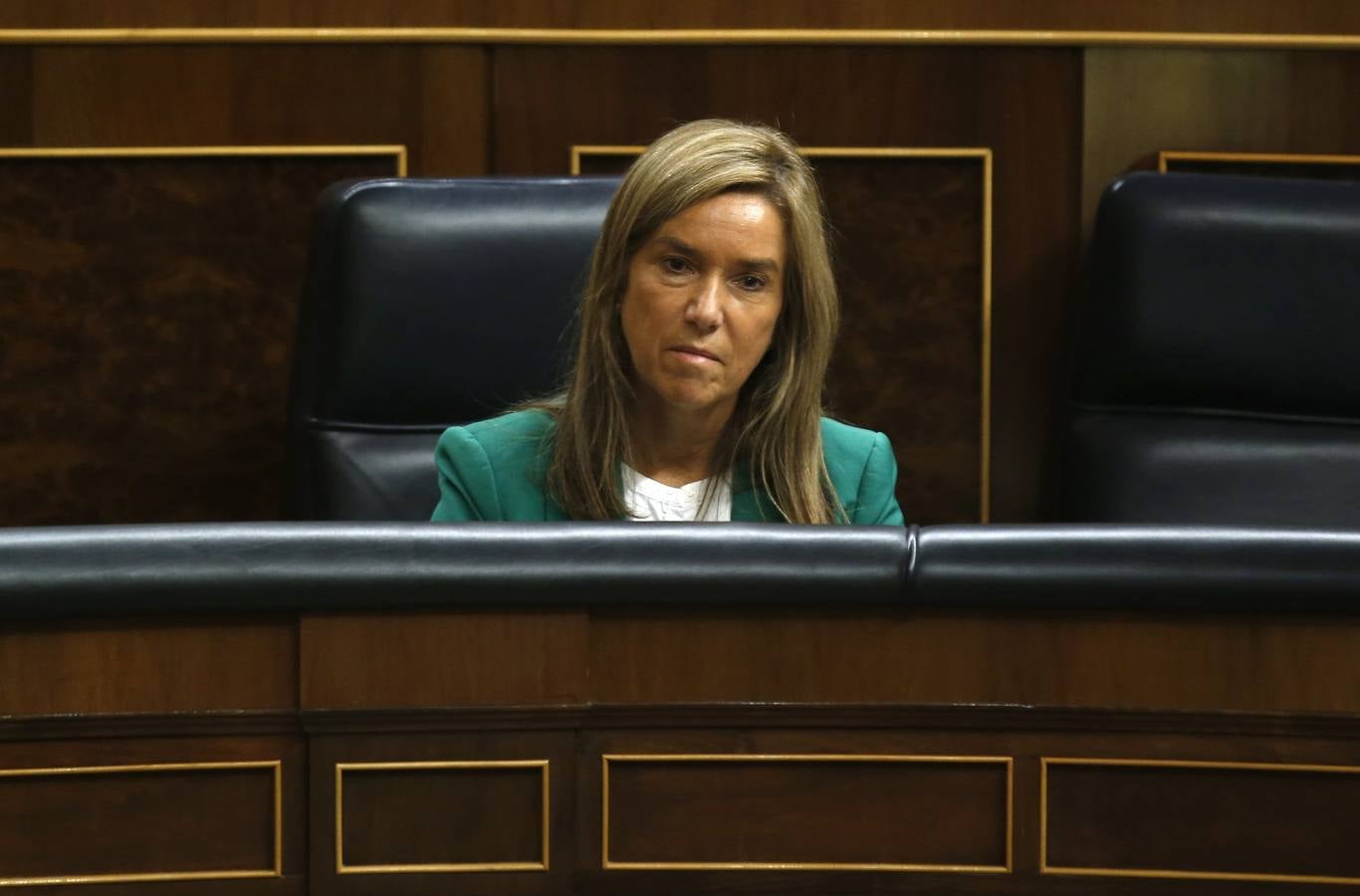 Miércoles, 26 de noviembre: La ministra de Sanidad, Ana Mato, que presentó su dimisión, tras la publicación del auto del juez Pablo Ruz sobre el caso Gürtel. Fotografía: Agencias