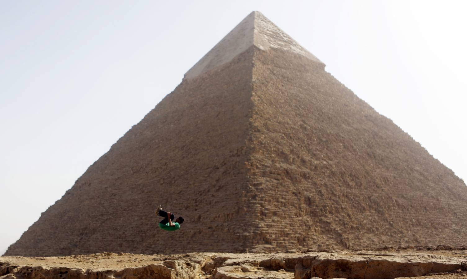 Parkour en las Pirámides de Egipto