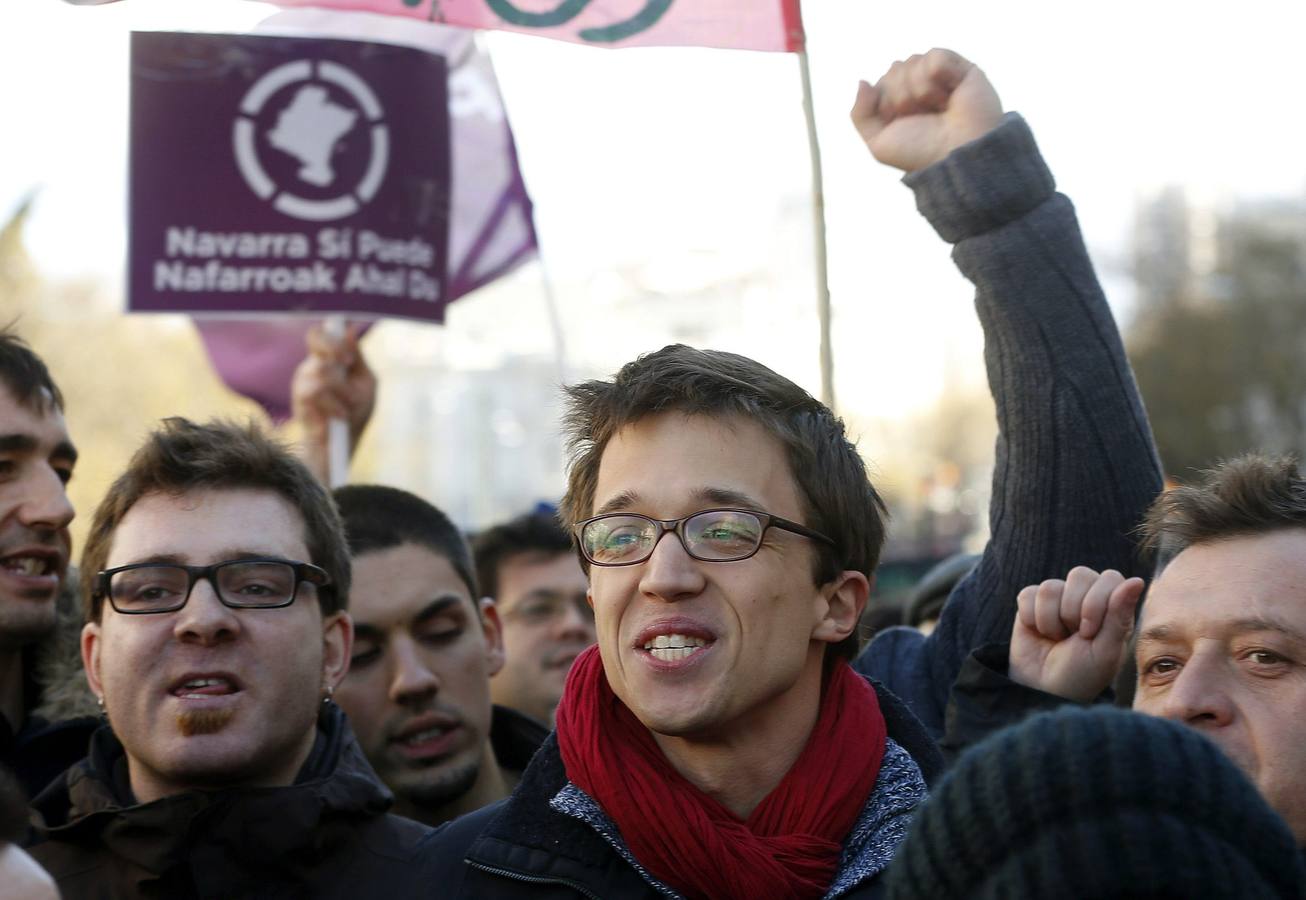 Errejón, participando en la marcha.