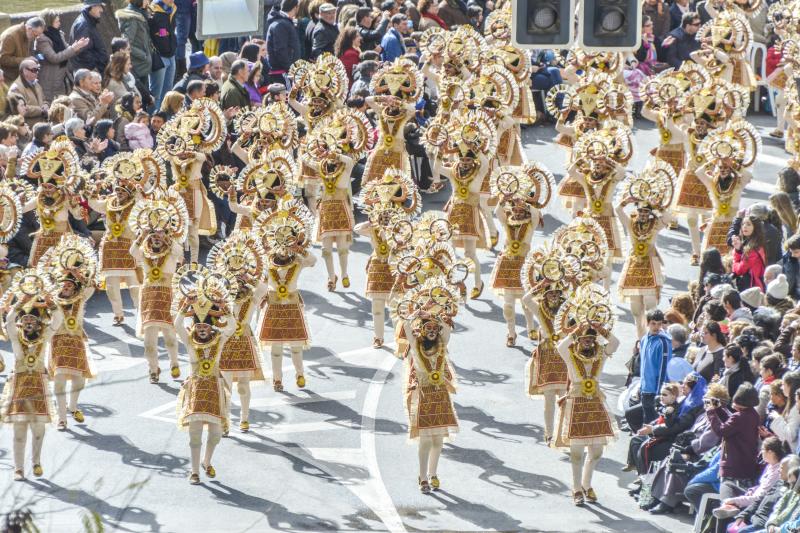 El desfile de comparsas, visto desde arriba