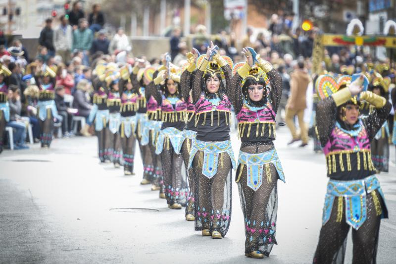 El desfile de comparsas, visto desde arriba