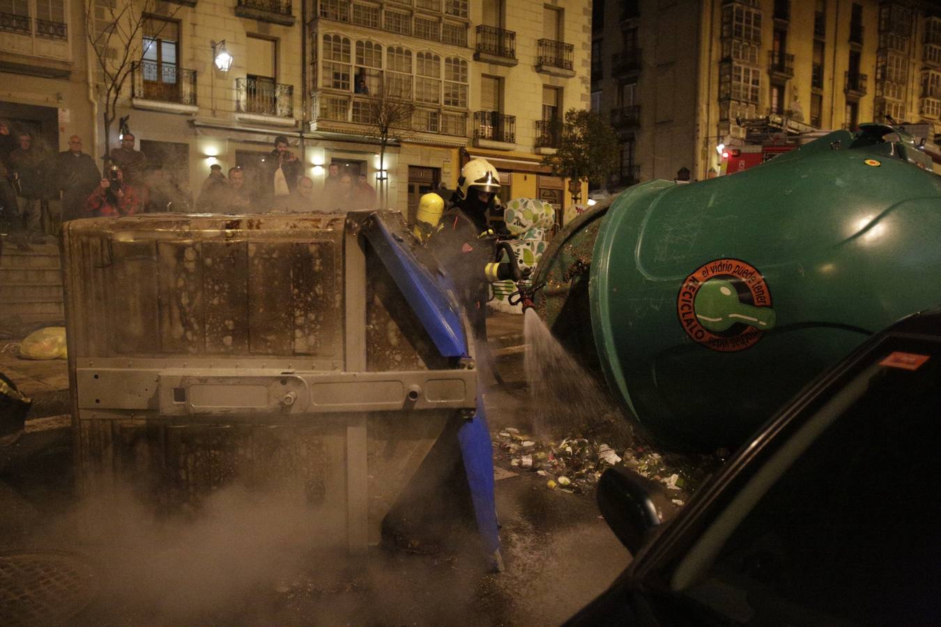 Batalla campal en Vitoria tras la manifestación en memoria de las víctimas del 3 de marzo