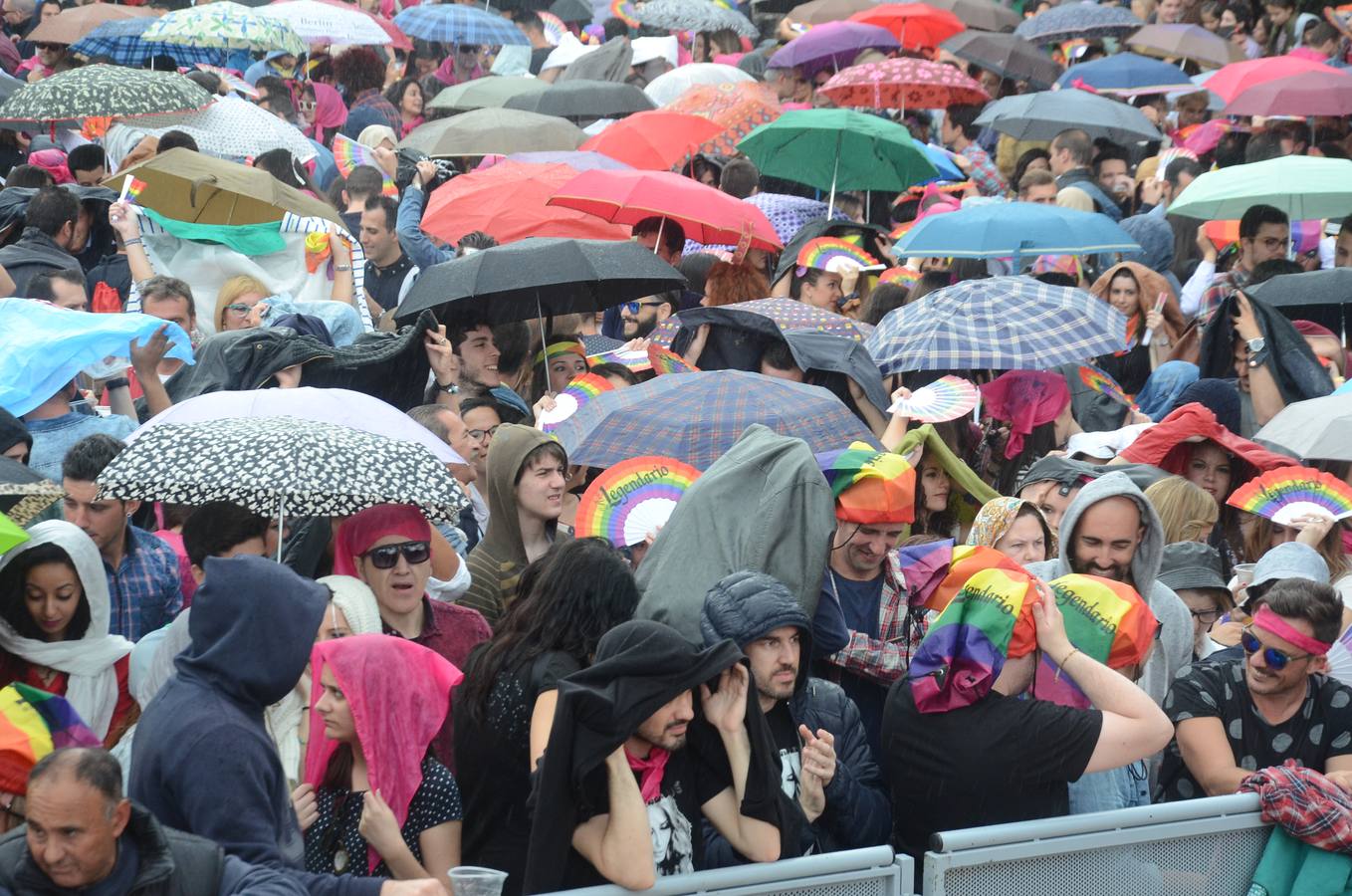 Los Palomos desafían a la lluvia