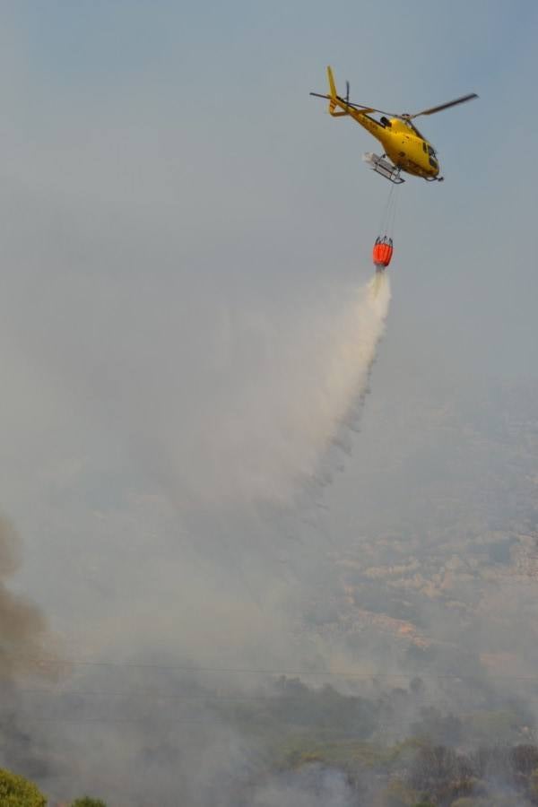 Incendio en la Sierra de San Serván