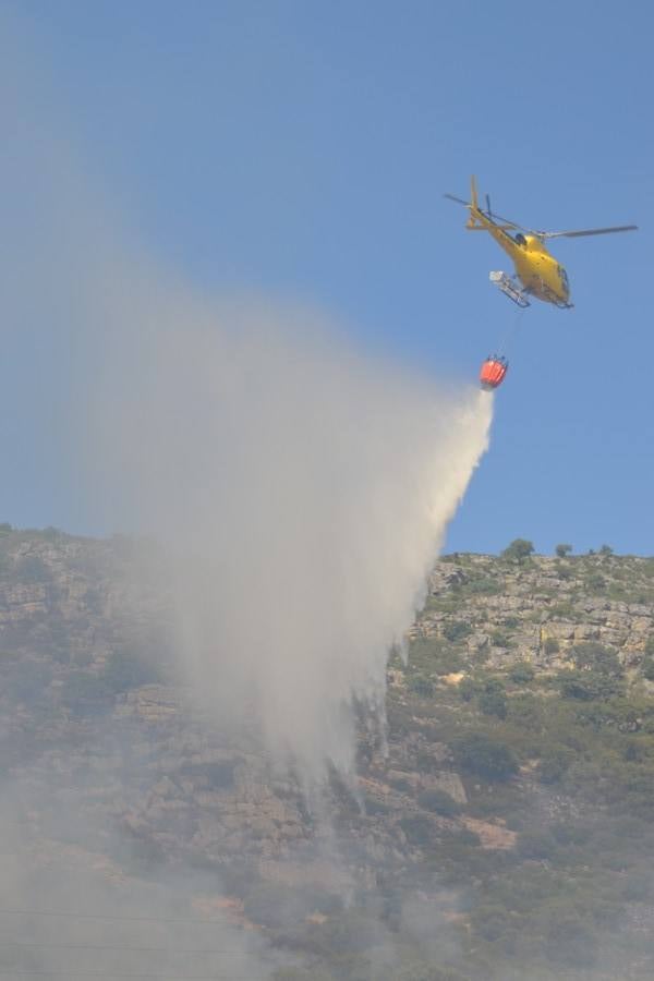 Incendio en la Sierra de San Serván