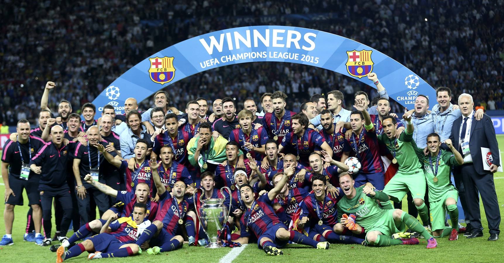 Sábado, 6 de junio. El Fútbol Club Barcelona se proclama campeón de la UEFA Champions League al vencer a la Juventus por 3-1 en la final celebrada en el Olympiastadion de Berlín. Fotografías: Agencias.