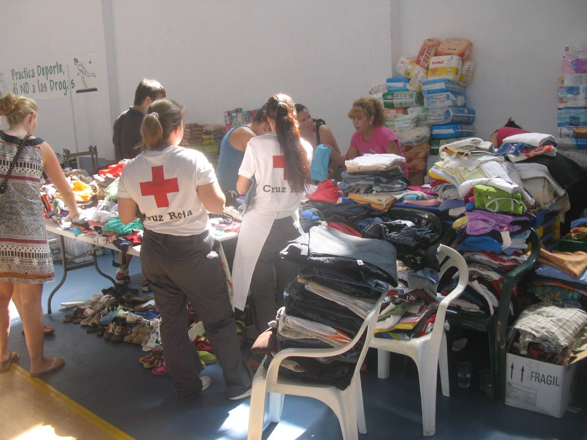 Moraleja se vuelca con las personas desalojadas por el fuego