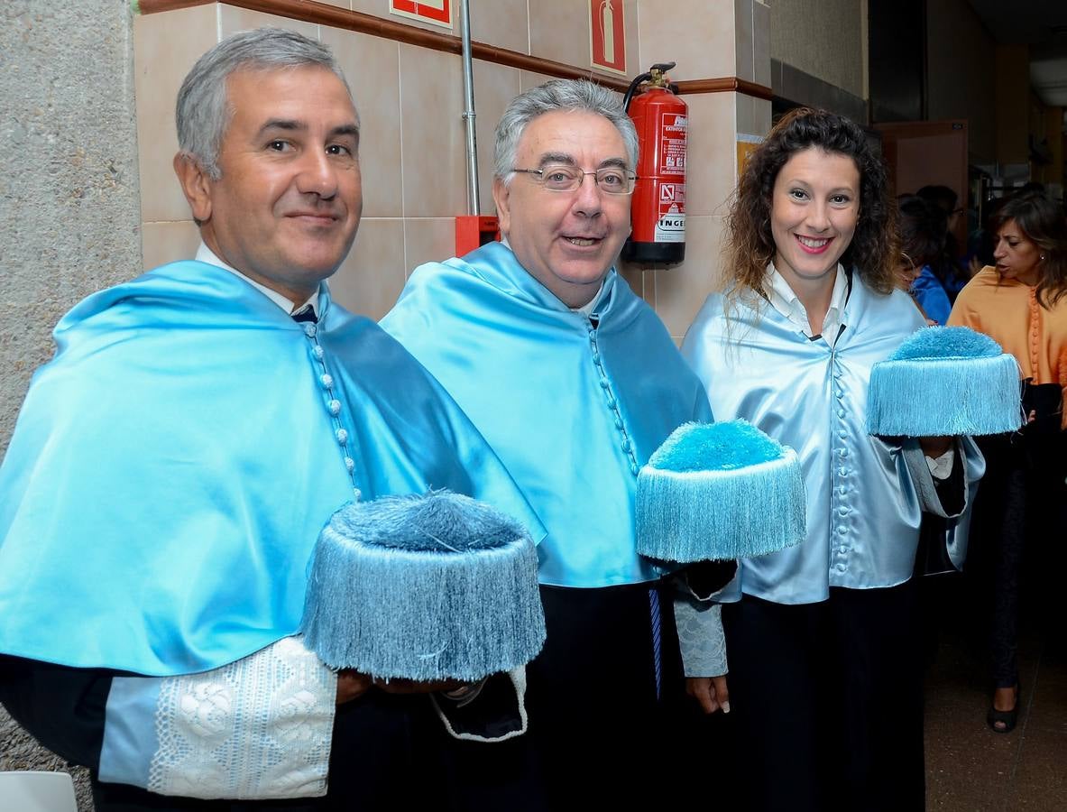 Viernes, 4 de septiembre: El rector de la Universidad de Extremadura, Segundo Pírz, y el presidente de la Junta de Extremadura,  Guillermo Fernández Vara, presidieron el Acto de Apertura Solemne del Curso Académico de la UEx 2015/2016. Fotografía: Casimiro Moreno