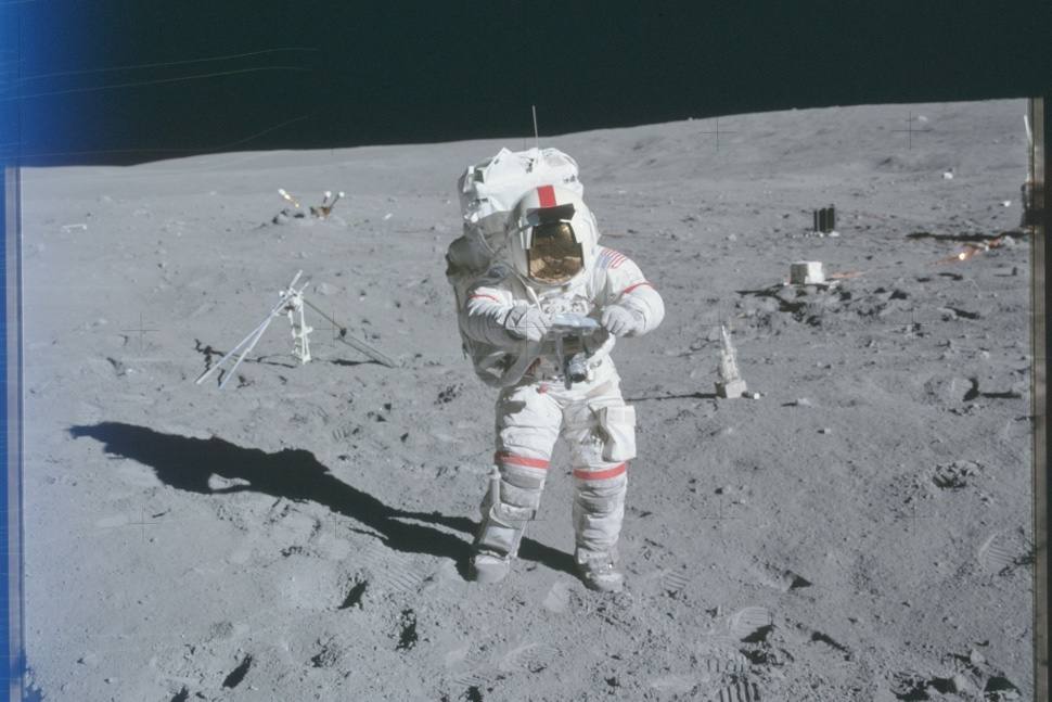 Imágenes inéditas del hombre en la Luna