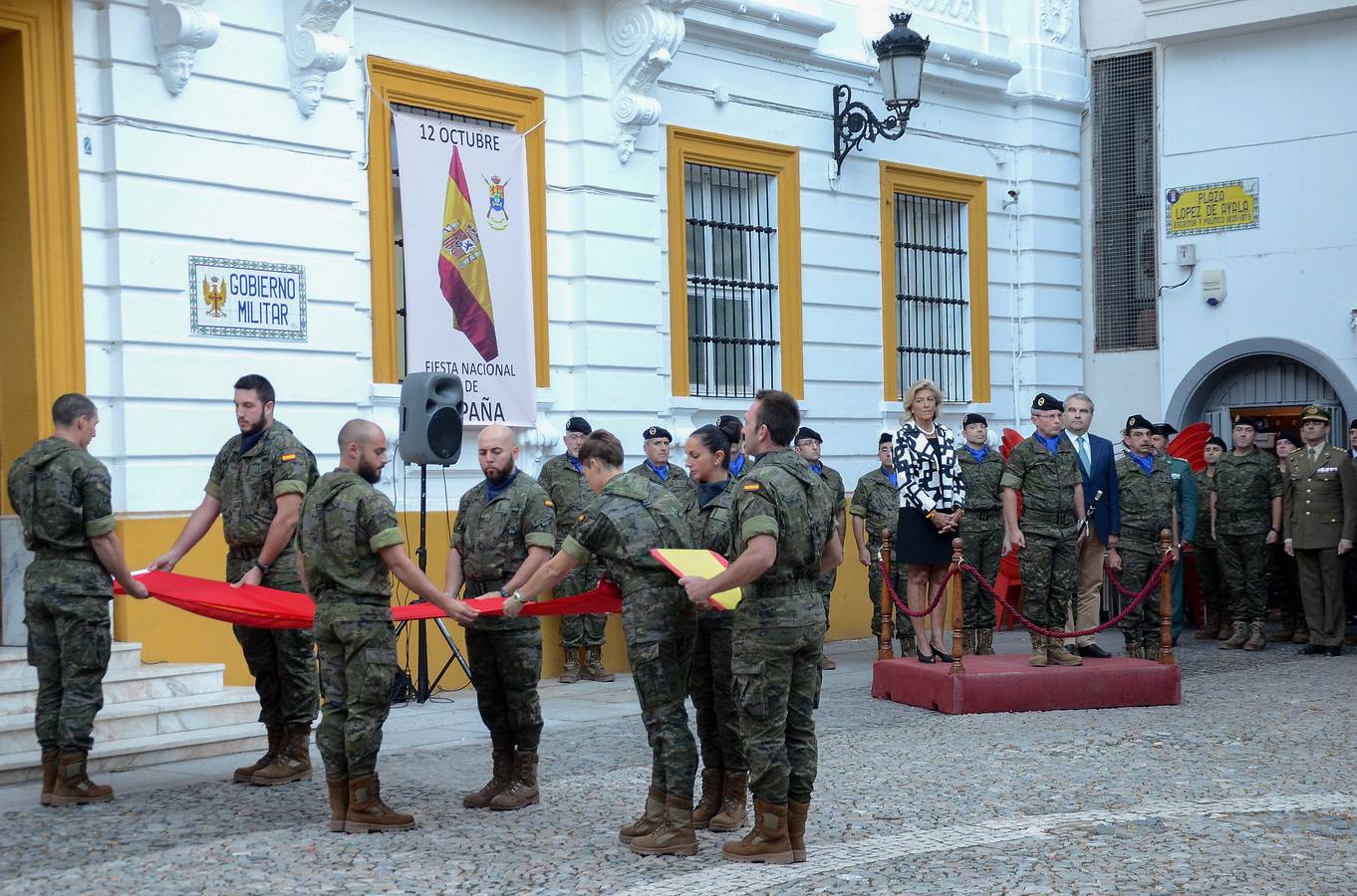 Retreta militar en Badajoz