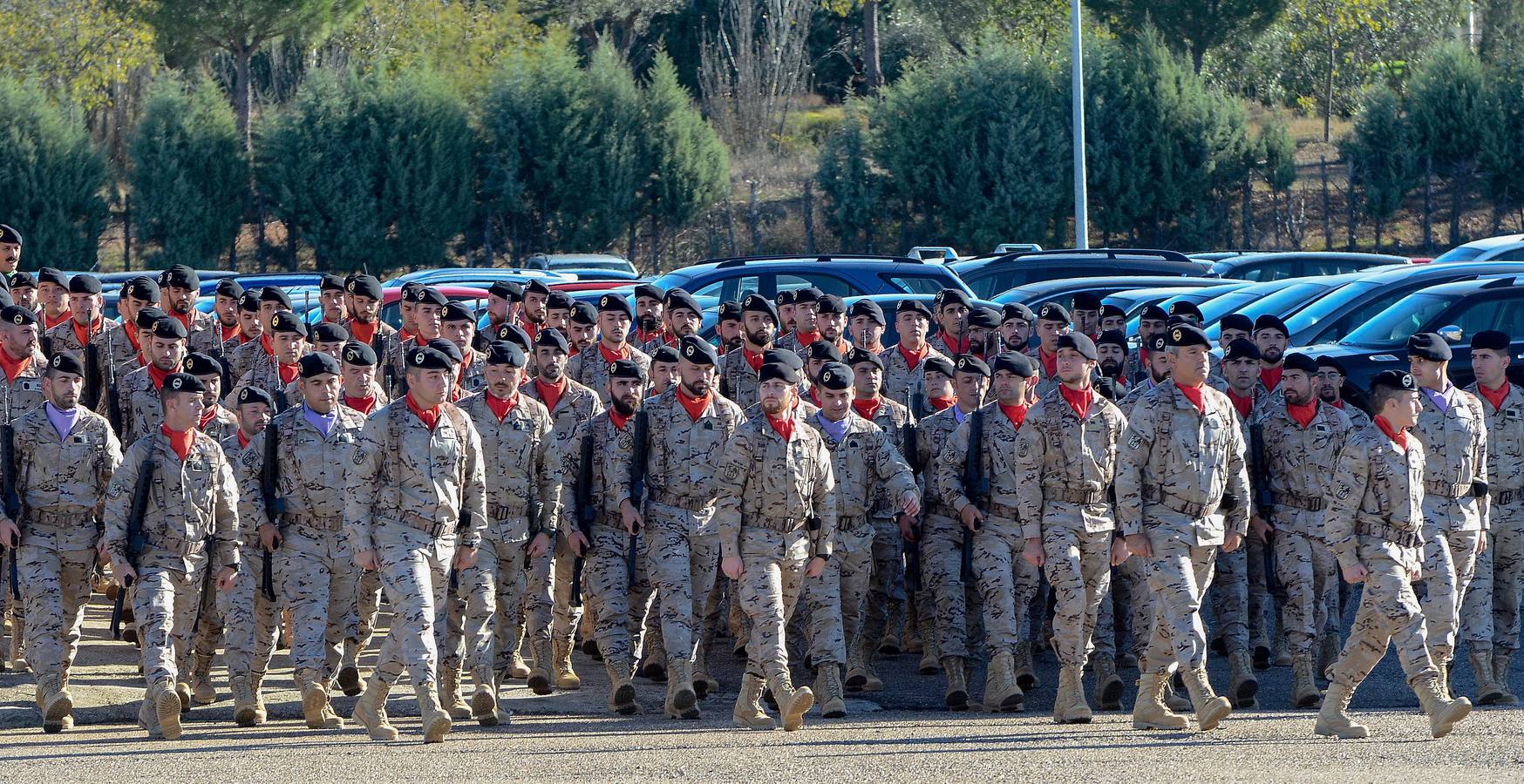 Acto de despedida de los 231 militares que viajarán a Irak