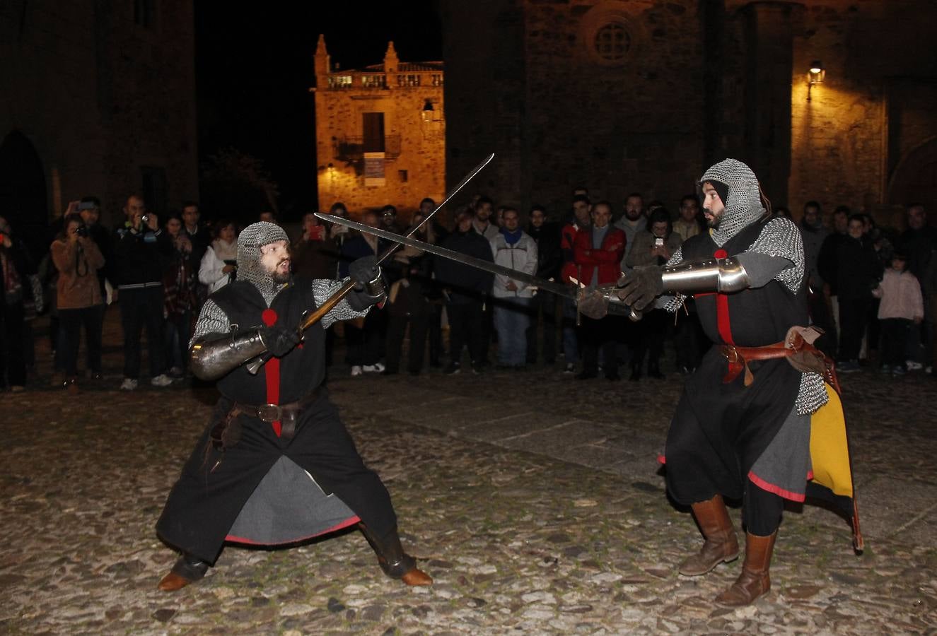 Exhibición de lucha medieval en Cáceres