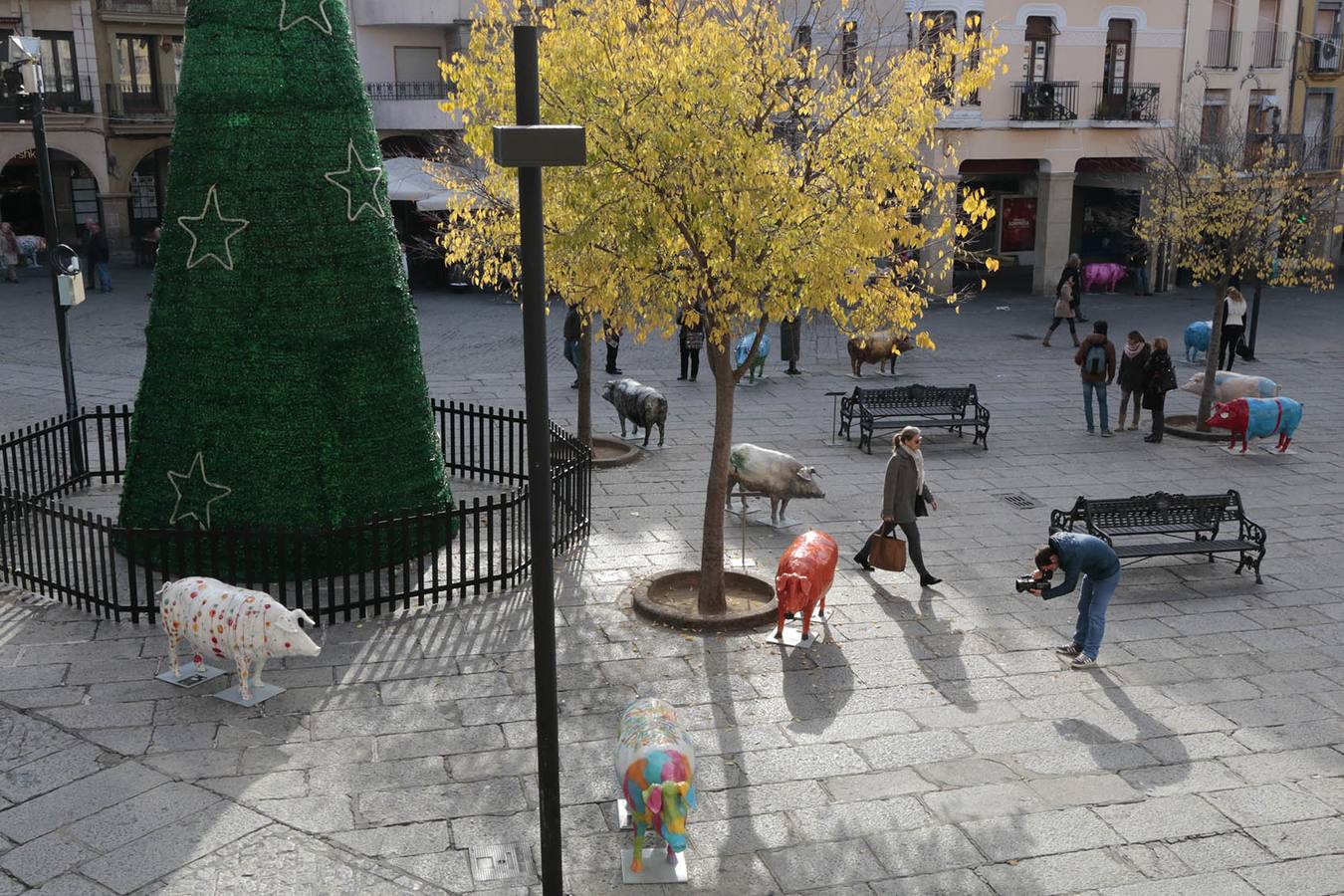 Inauguración de la Iberian Pork Parade en Plasencia