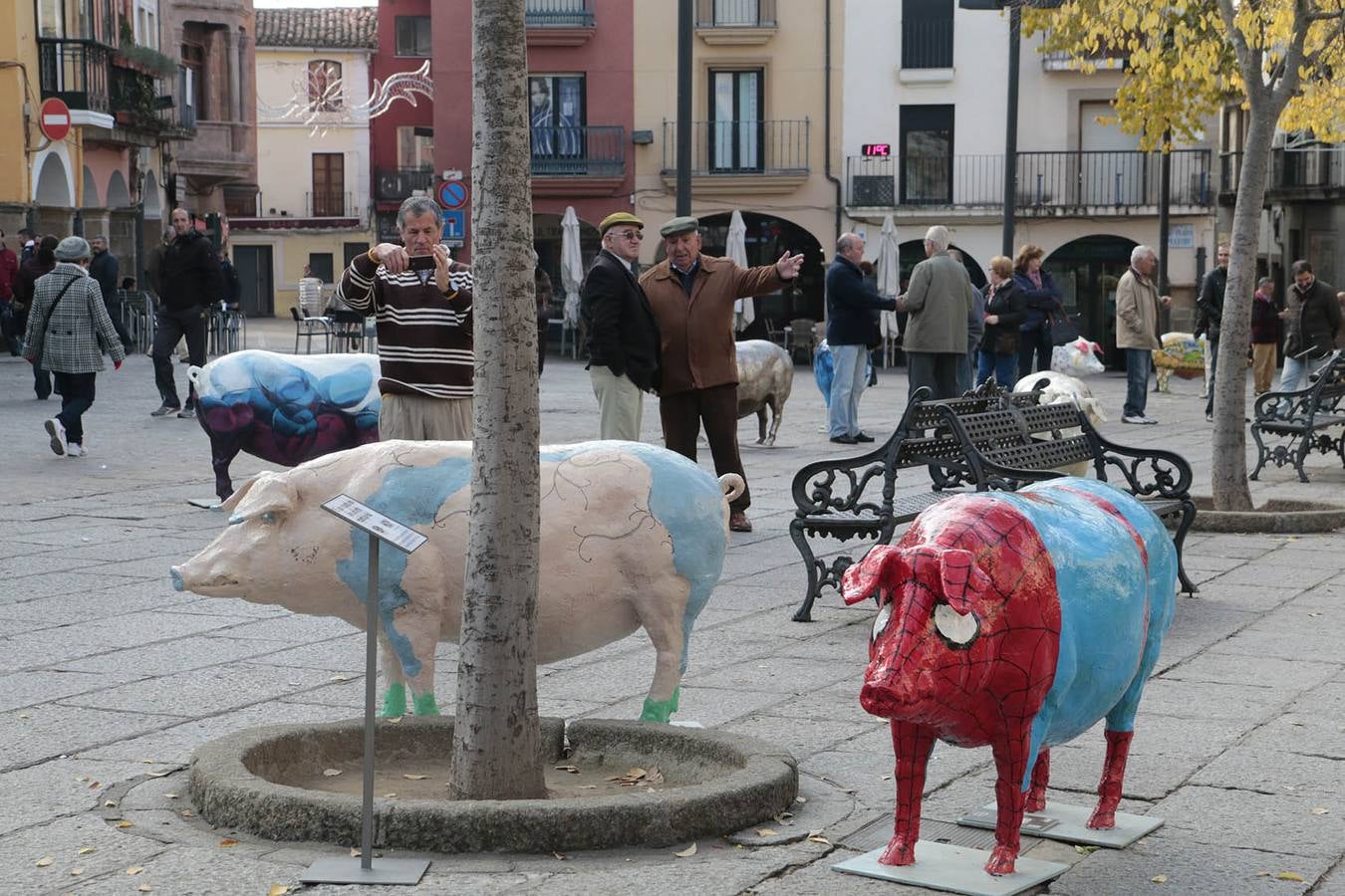 Inauguración de la Iberian Pork Parade en Plasencia