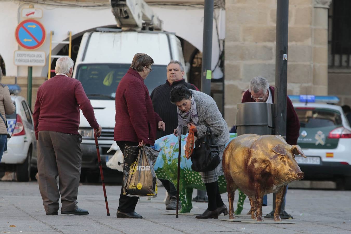 Inauguración de la Iberian Pork Parade en Plasencia