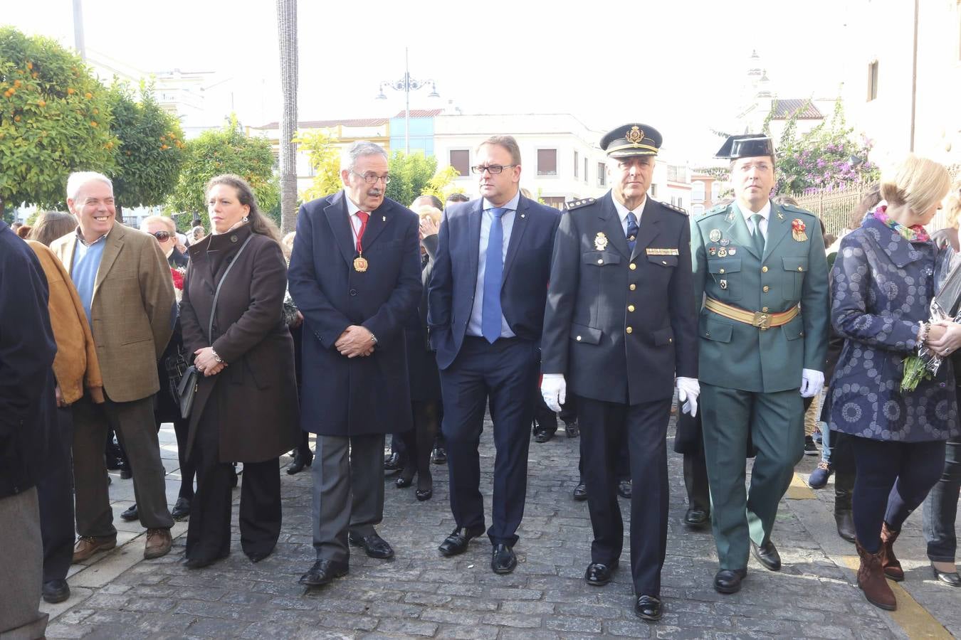 Santa Eulalia procesiona desde la Concatedral de Mérida