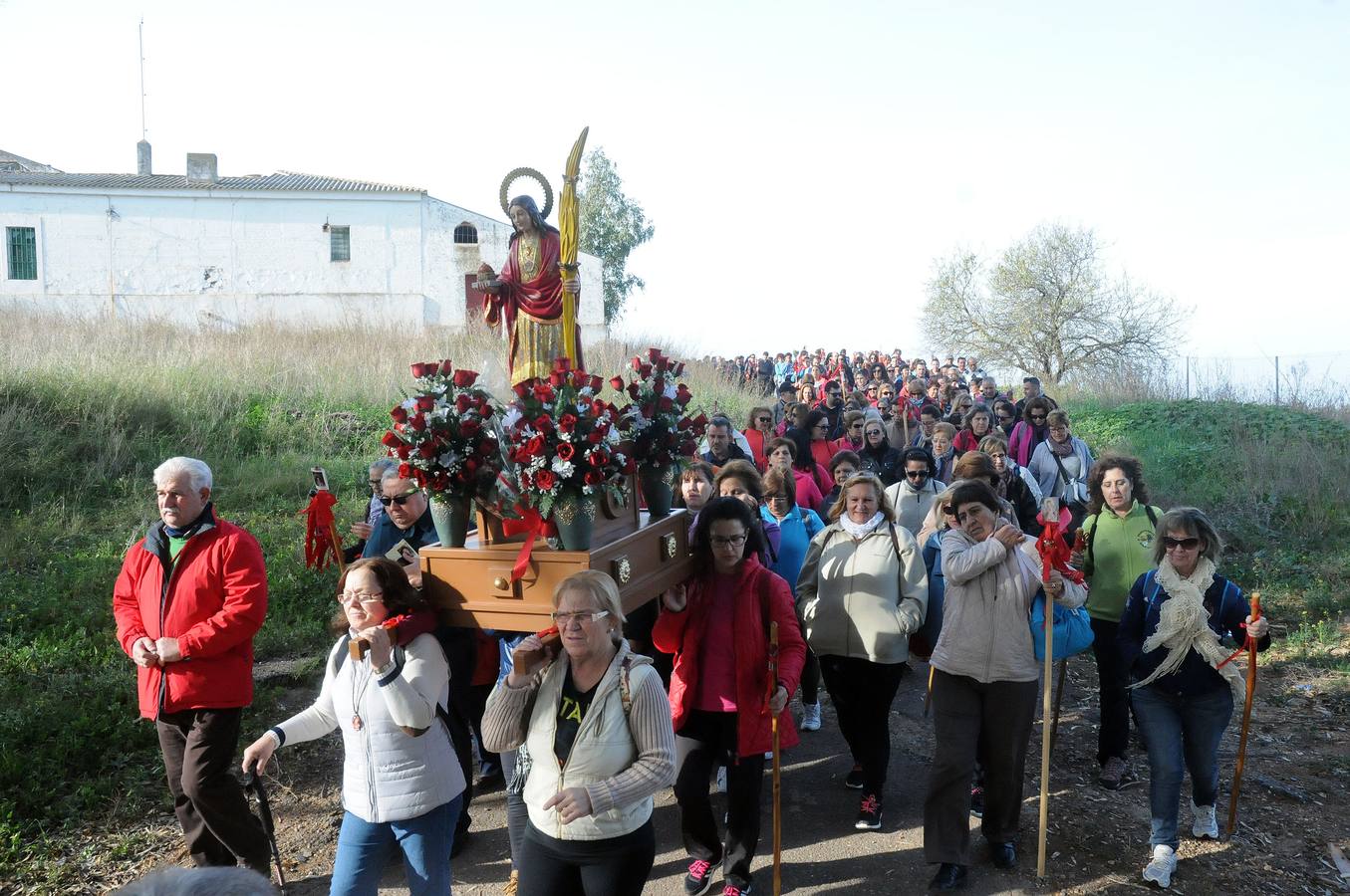 Miércoles, 9 de diciembre. Unas 2000 personas participaron en la XX Peregrinación en honor a Santa Eulalia desde la Ermita de Perales en Arroyo Fotografías: Brígido Fernández
