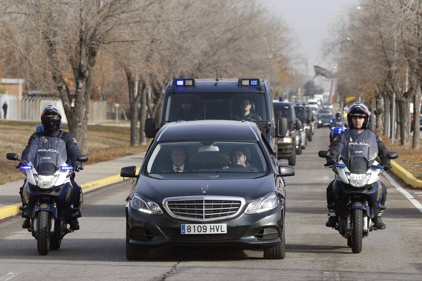 Llegada de los restos de los agentes asesinados en Kabul y funeral