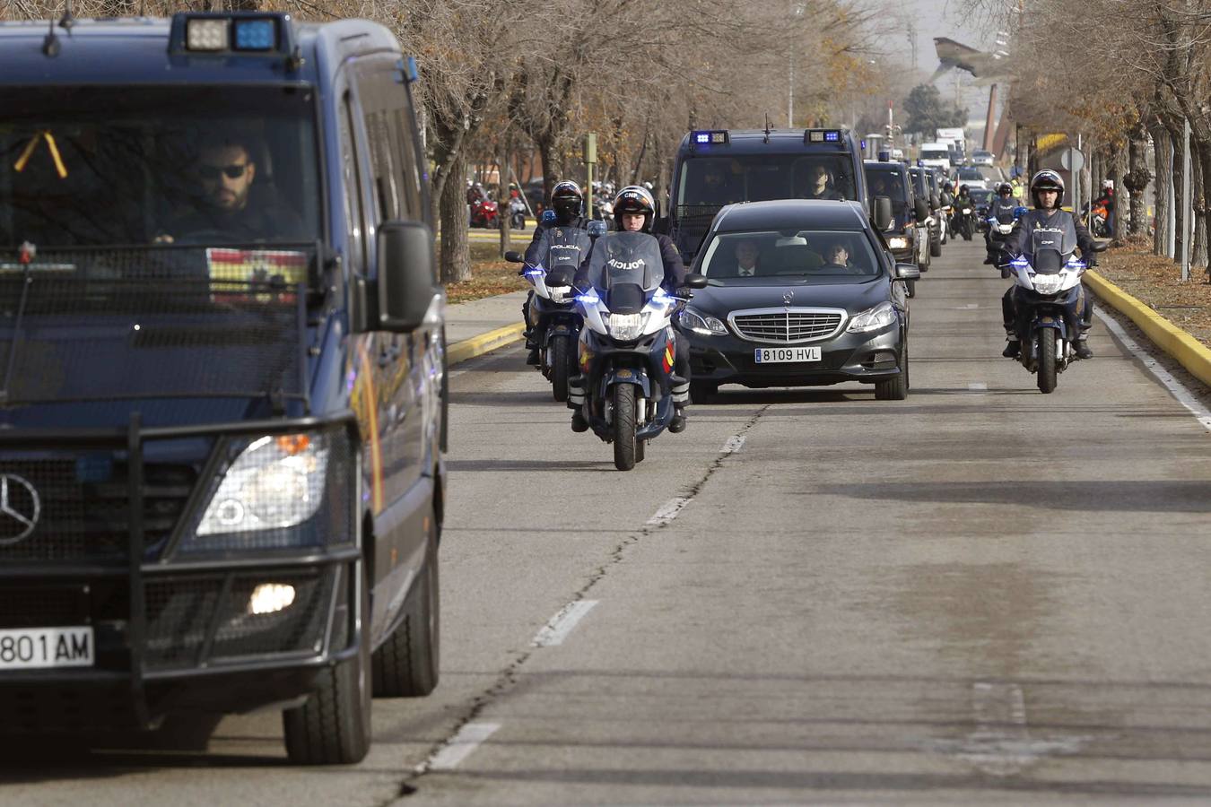 Llegada de los restos de los agentes asesinados en Kabul y funeral