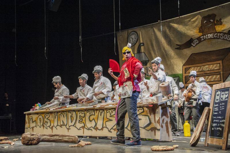 Los Indecisos, en las preliminares del Carnaval 2016