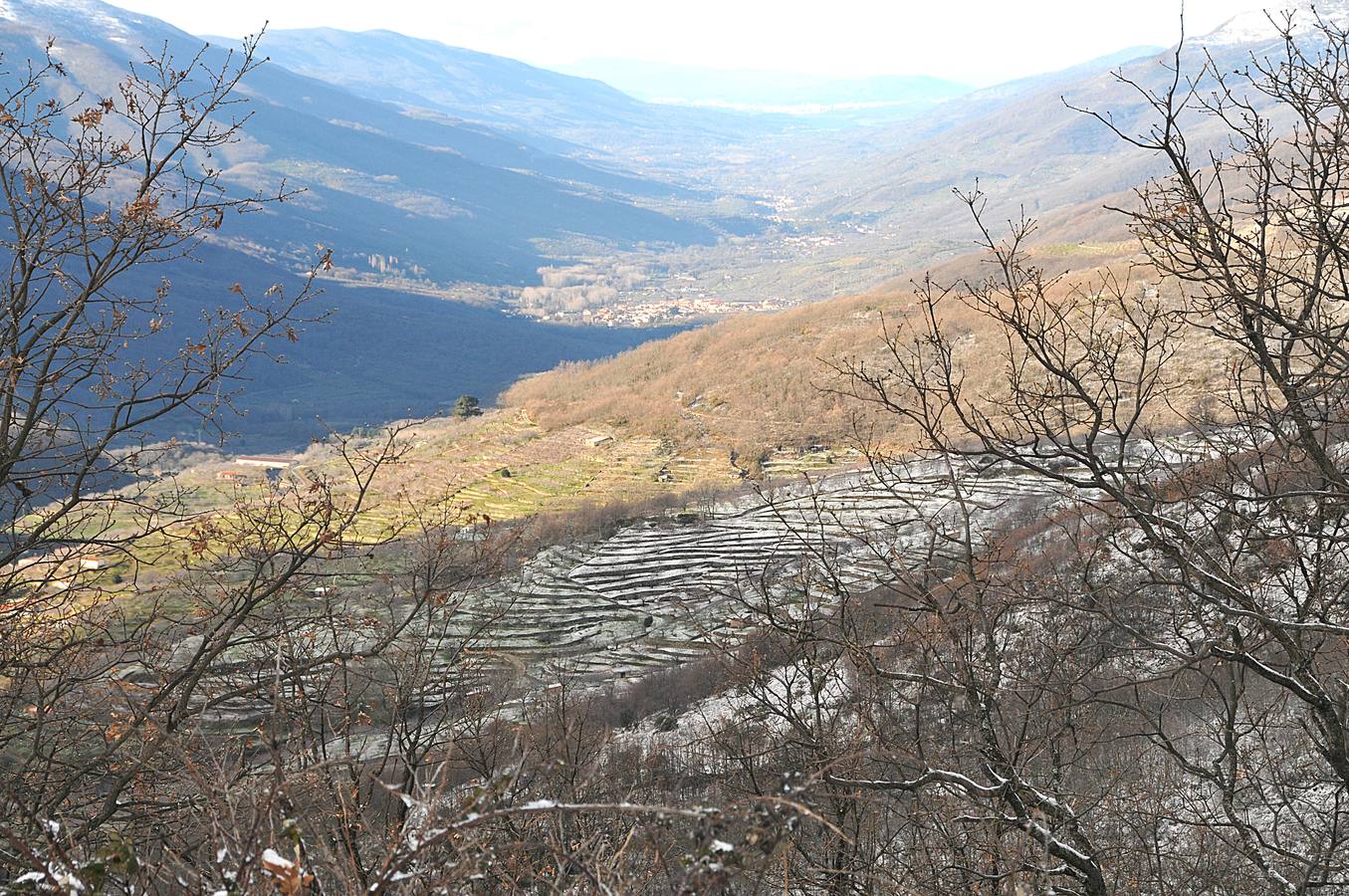 Primera nevada en el Puerto de Tornavacas