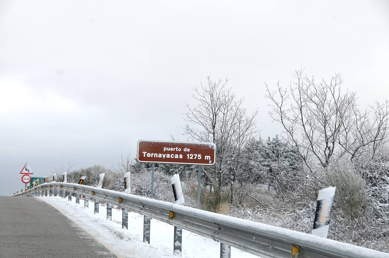 Primera nevada en el Puerto de Tornavacas