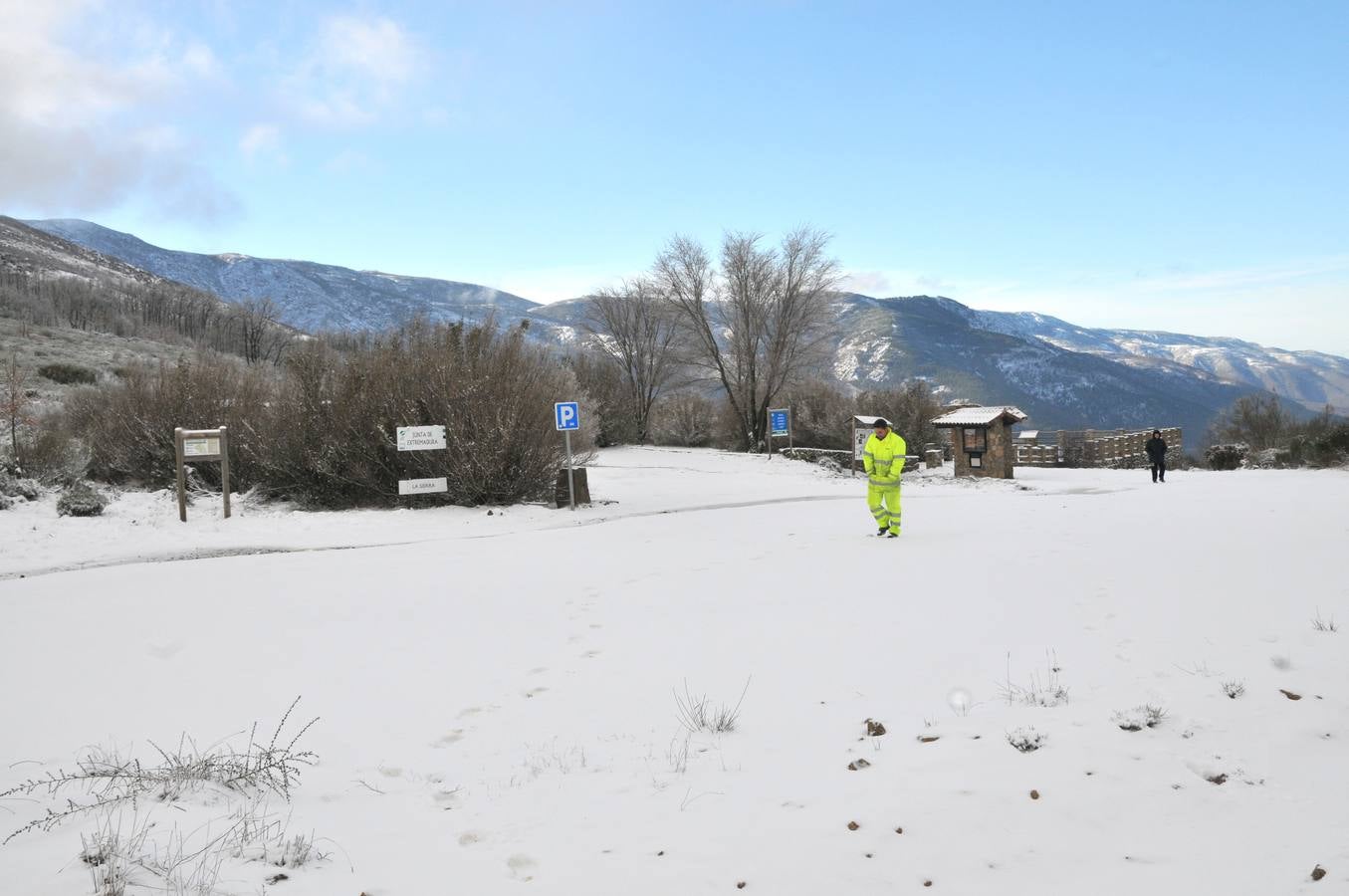 Primera nevada en el Puerto de Tornavacas