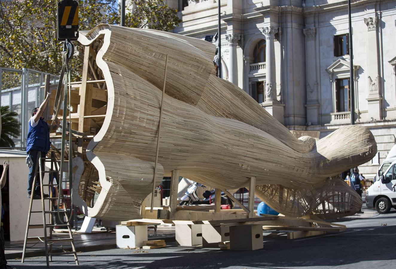 Las fallas ya se pueden ver en las calles de Valencia