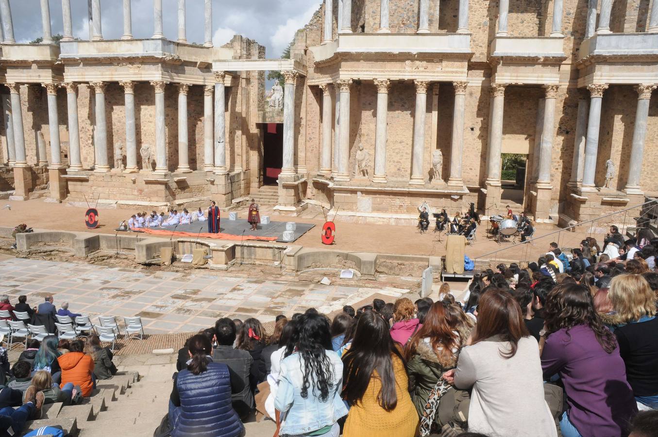 Representación de la obra &#039;Los siete contra Tebas&#039; dentro del festival grecolatino de Mérida