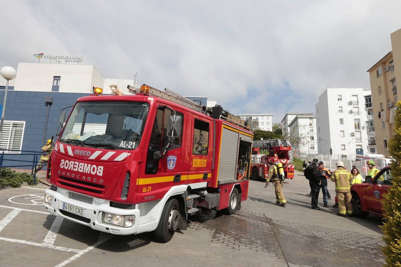 Simulacro de incendio en la residencia de alzheimer
