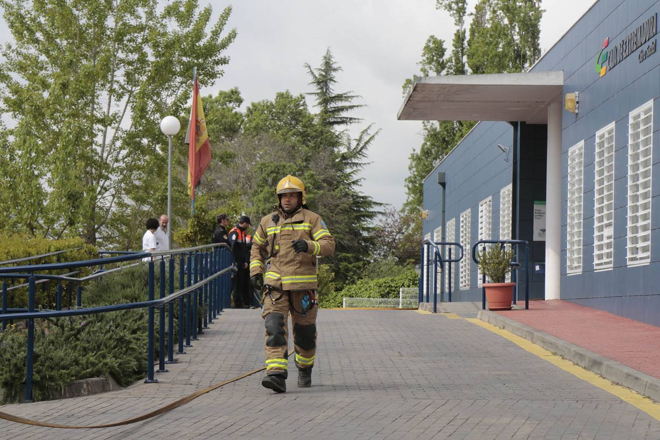 Simulacro de incendio en la residencia de alzheimer