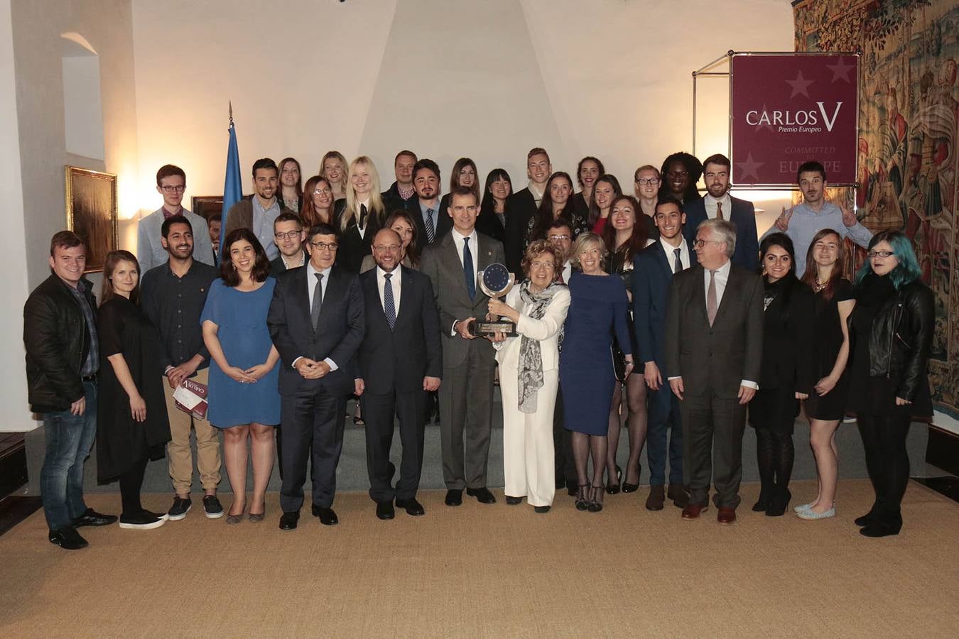 Lunes, 9 de mayo: La galardonada con el Premio Carlos V, Sofia Corradi, defendió el programa Erasmus como un "instrumento en pro de la paz" Fotografías: Andy Solé
