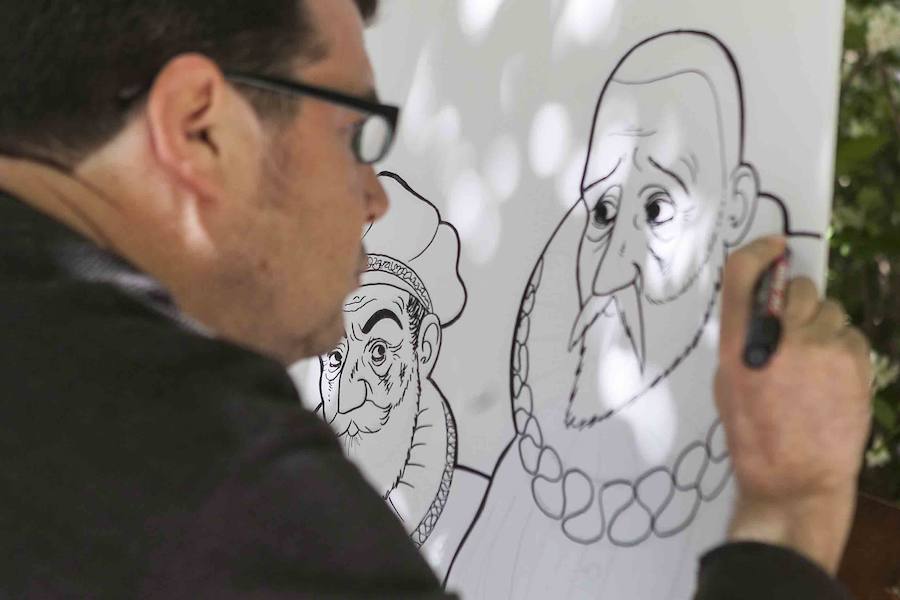 Elaboración de un cómic en Cánovas sobre la vida de Cervantes