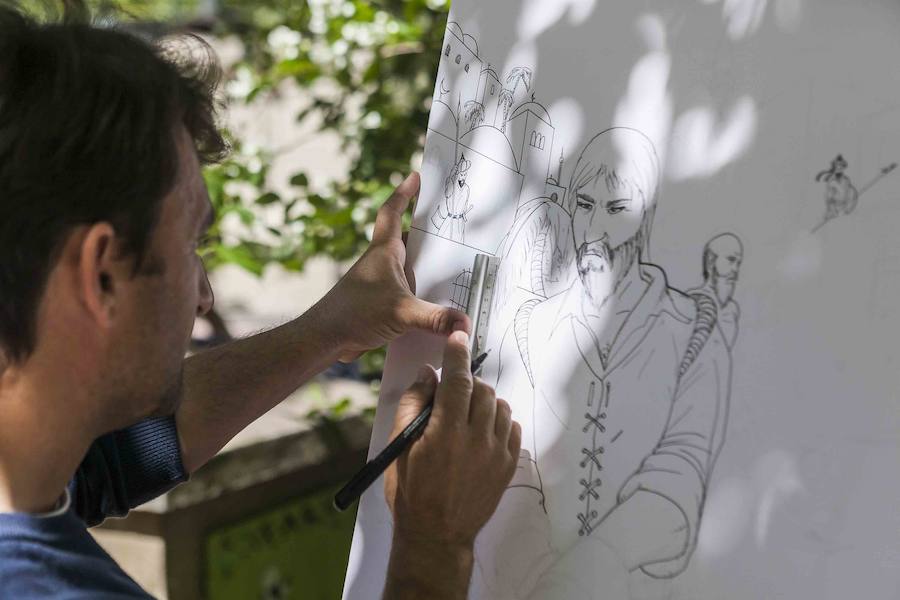 Elaboración de un cómic en Cánovas sobre la vida de Cervantes