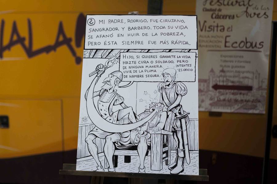 Elaboración de un cómic en Cánovas sobre la vida de Cervantes