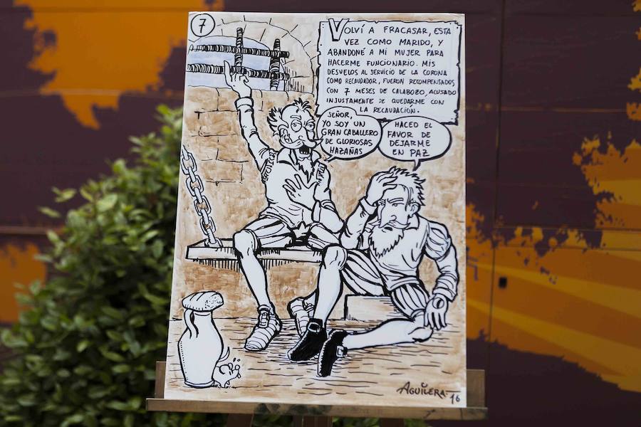 Elaboración de un cómic en Cánovas sobre la vida de Cervantes
