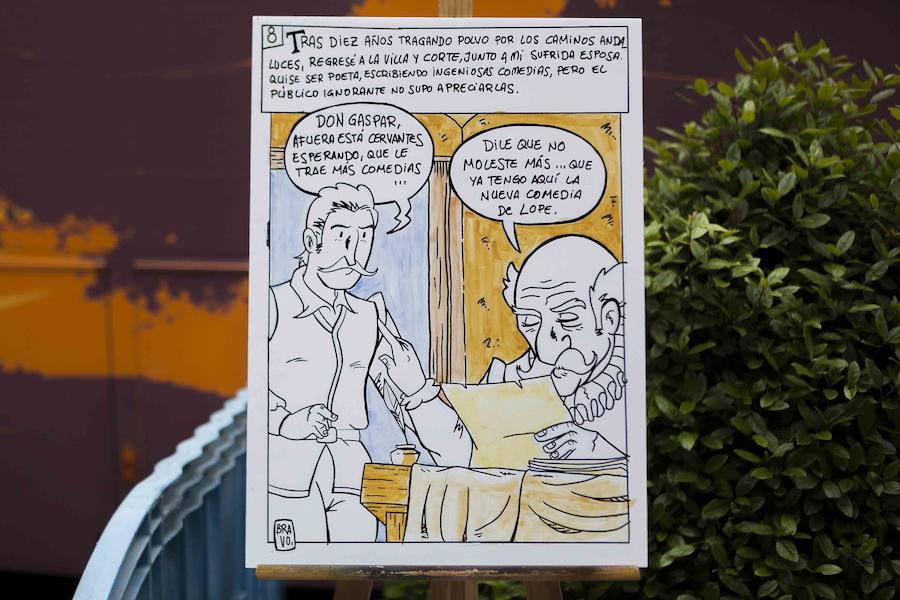 Elaboración de un cómic en Cánovas sobre la vida de Cervantes