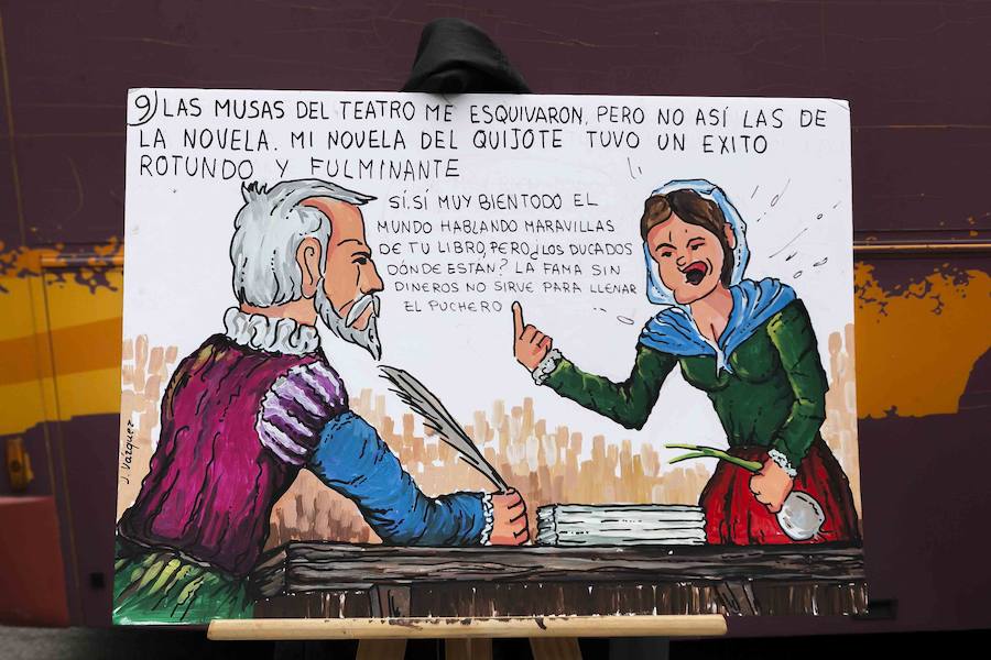Elaboración de un cómic en Cánovas sobre la vida de Cervantes