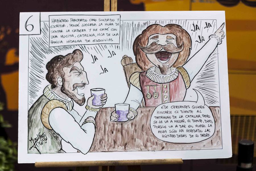 Elaboración de un cómic en Cánovas sobre la vida de Cervantes