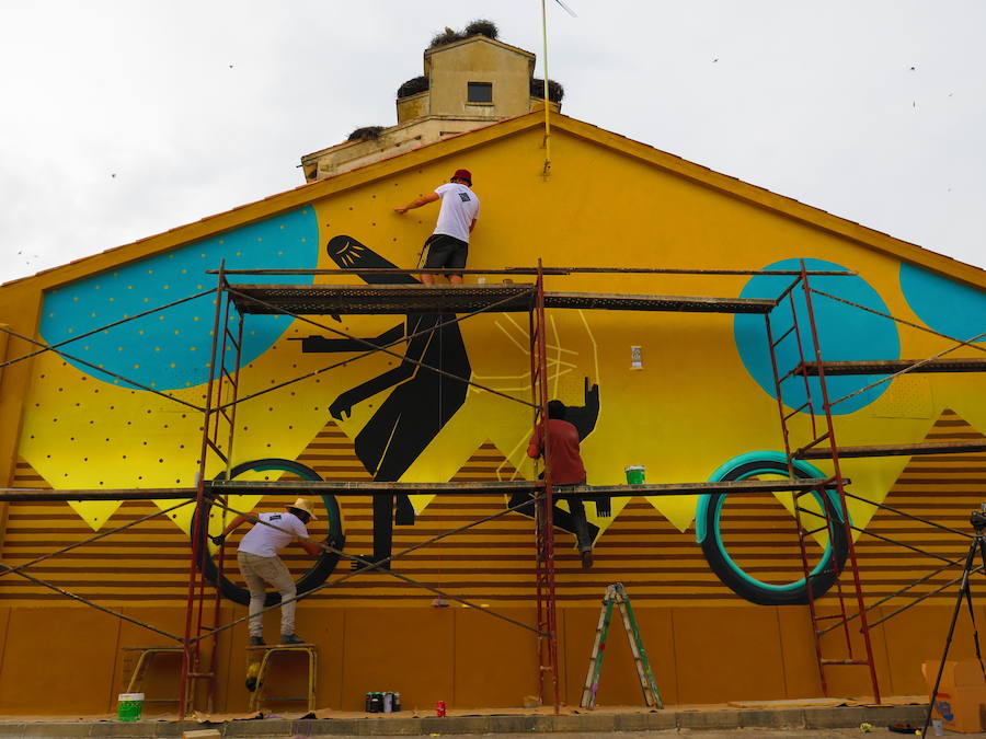 Mural sobre envejecimiento activo en Torremocha.